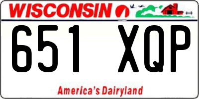 WI license plate 651XQP