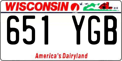 WI license plate 651YGB