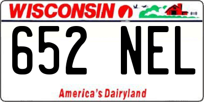 WI license plate 652NEL