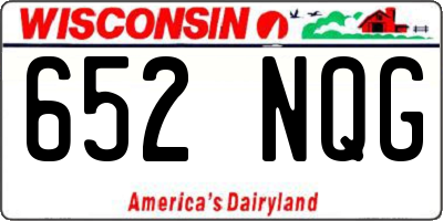 WI license plate 652NQG