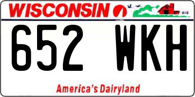 WI license plate 652WKH