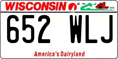 WI license plate 652WLJ