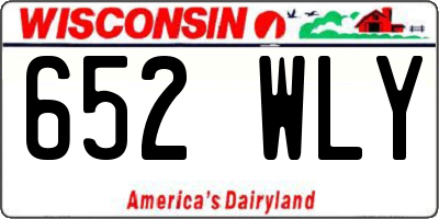 WI license plate 652WLY