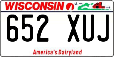 WI license plate 652XUJ
