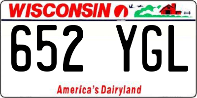 WI license plate 652YGL
