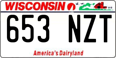 WI license plate 653NZT