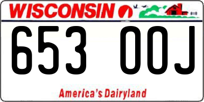 WI license plate 653OOJ