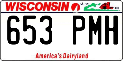 WI license plate 653PMH