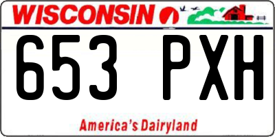 WI license plate 653PXH