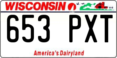 WI license plate 653PXT