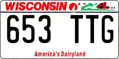 WI license plate 653TTG