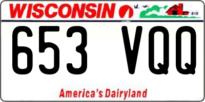 WI license plate 653VQQ