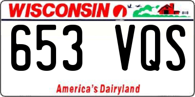 WI license plate 653VQS