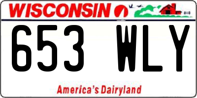 WI license plate 653WLY