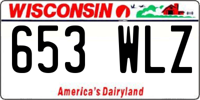 WI license plate 653WLZ