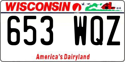 WI license plate 653WQZ