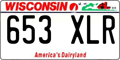 WI license plate 653XLR