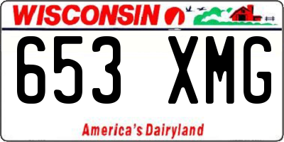 WI license plate 653XMG