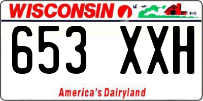 WI license plate 653XXH