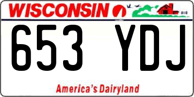 WI license plate 653YDJ