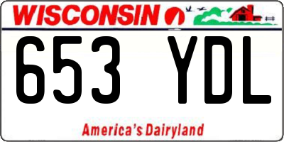 WI license plate 653YDL