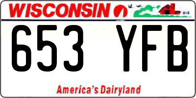 WI license plate 653YFB