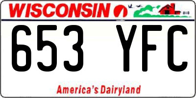 WI license plate 653YFC