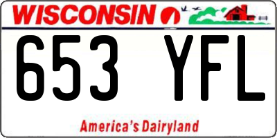 WI license plate 653YFL