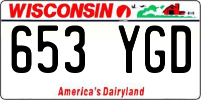 WI license plate 653YGD
