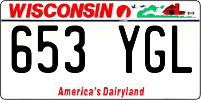 WI license plate 653YGL