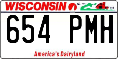 WI license plate 654PMH