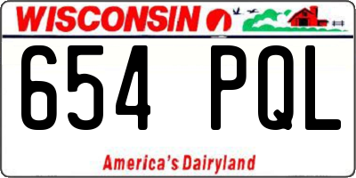 WI license plate 654PQL
