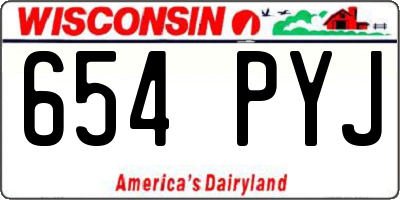 WI license plate 654PYJ