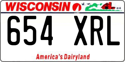 WI license plate 654XRL