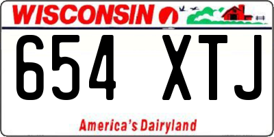 WI license plate 654XTJ