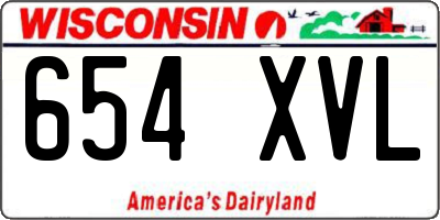 WI license plate 654XVL