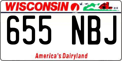 WI license plate 655NBJ