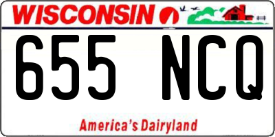 WI license plate 655NCQ