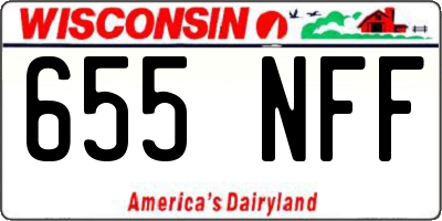 WI license plate 655NFF