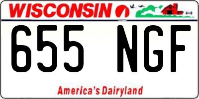 WI license plate 655NGF