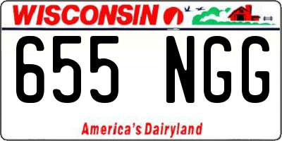 WI license plate 655NGG