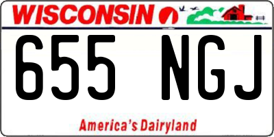 WI license plate 655NGJ