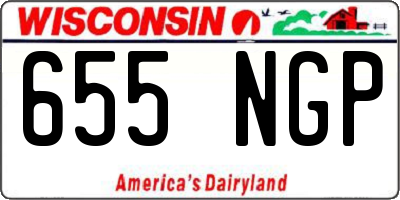 WI license plate 655NGP