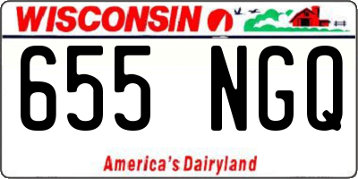 WI license plate 655NGQ