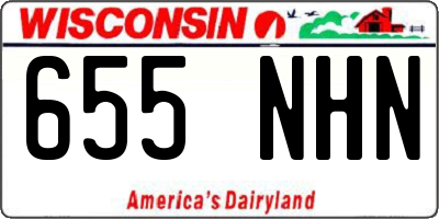 WI license plate 655NHN