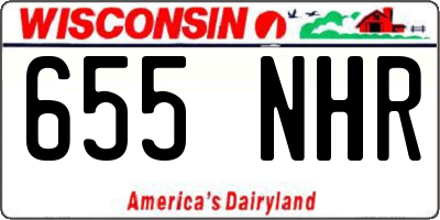 WI license plate 655NHR