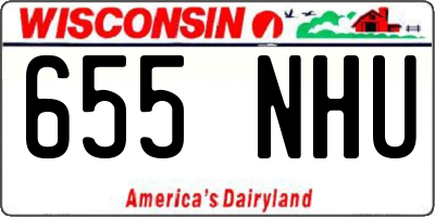 WI license plate 655NHU