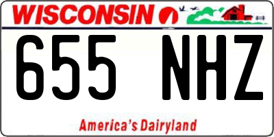 WI license plate 655NHZ