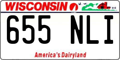 WI license plate 655NLI