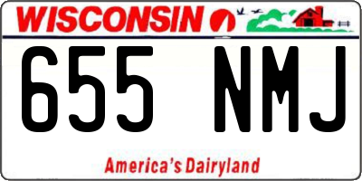 WI license plate 655NMJ
